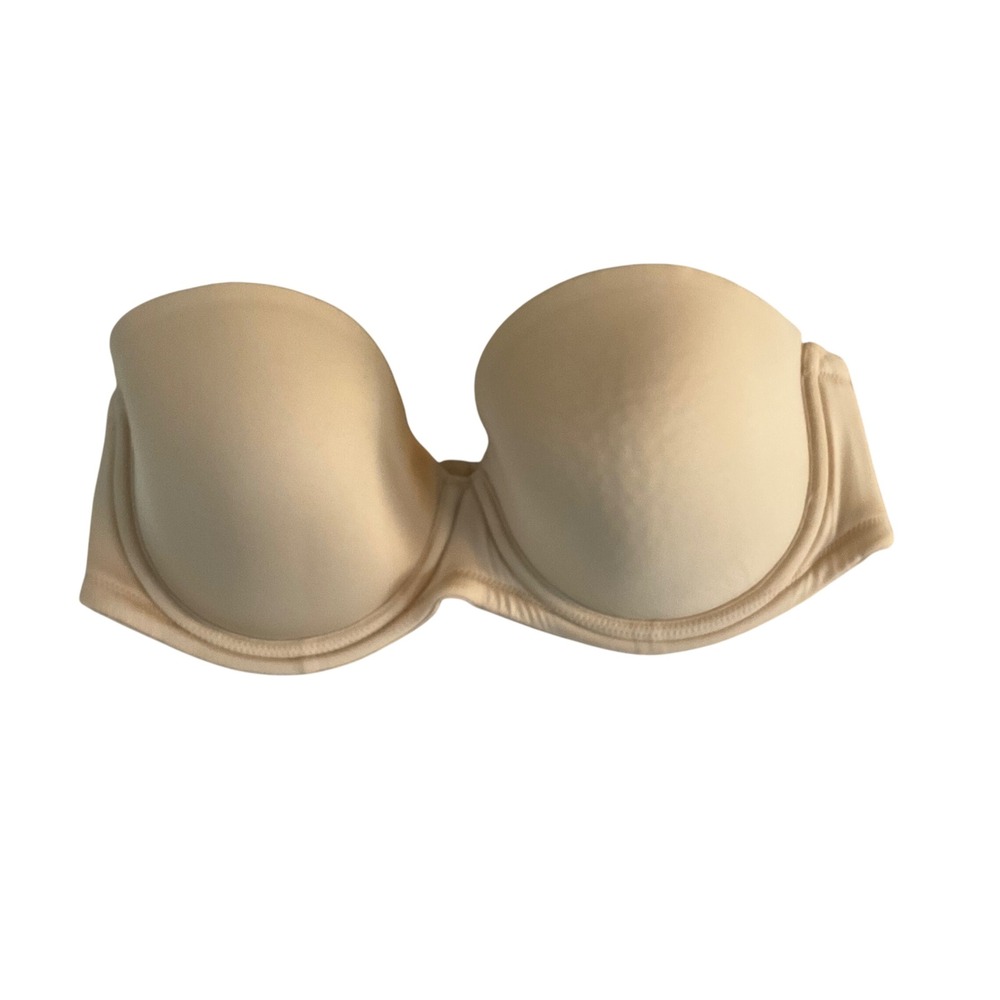 Wacoal Red Carpet Strapless Bra Women 34D Beige Underwire Contour 854119
